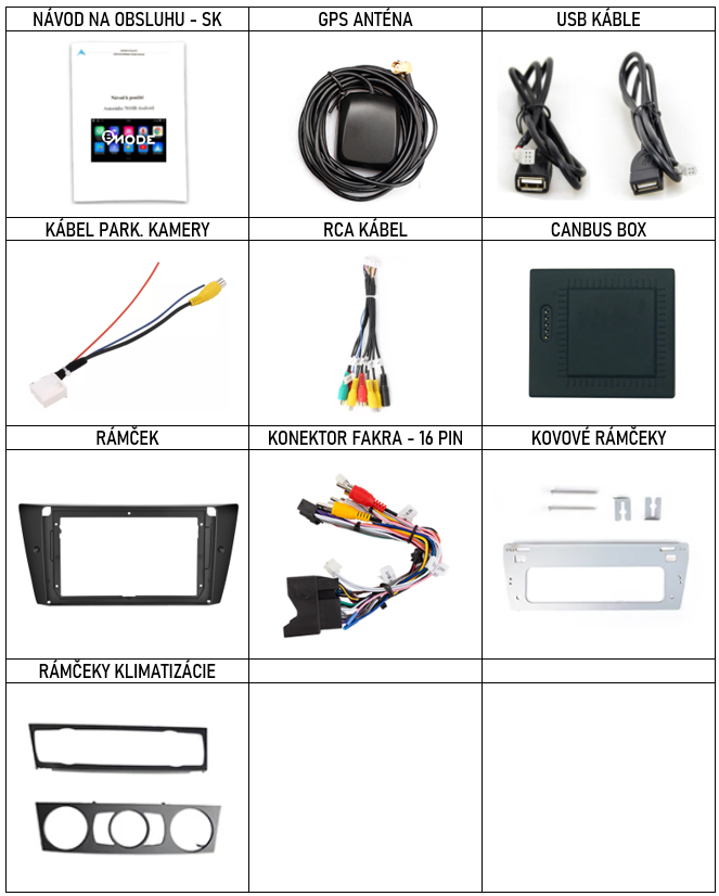 SK Prislusenstvo pre autorádio Bmode BEV13 pre BMW E90 E91 E92 E93 s CarPlay AndroidAuto - evtech.sk